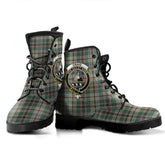 Craig Ancient Tartan Crest Leather Boots