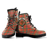 Munro Ancient Tartan Crest Leather Boots