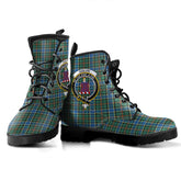 Ogilvie Hunting Ancient Tartan Crest Leather Boots
