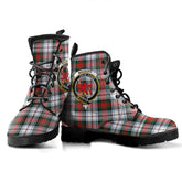 MacDuff Dress Modern Tartan Crest Leather Boots
