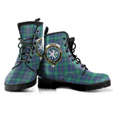Inglis Ancient Tartan Crest Leather Boots
