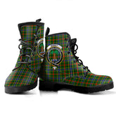 Bisset Tartan Crest Leather Boots