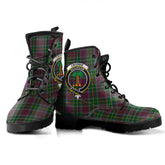 Crosbie Tartan Crest Leather Boots