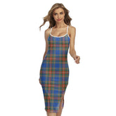 MacBeth Ancient Tartan Plaid Back Cross Cami Dress