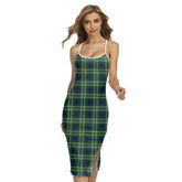 Tweedside District Tartan Plaid Back Cross Cami Dress