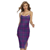 Pride of Glencoe Tartan Plaid Back Cross Cami Dress