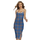 MacLaine of Loch Buie Hunting Ancient Tartan Plaid Back Cross Cami Dress