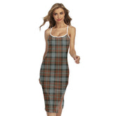 Fergusson Weathered Tartan Plaid Back Cross Cami Dress