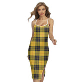 MacLeod of Lewis Ancient Tartan Plaid Back Cross Cami Dress