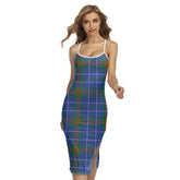 Edmonstone Tartan Plaid Back Cross Cami Dress