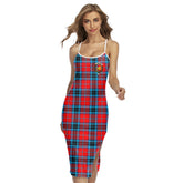 MacTavish Modern Tartan Crest Back Cross Cami Dress