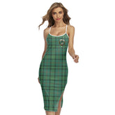 Ross Hunting Ancient Tartan Crest Back Cross Cami Dress
