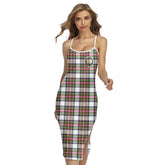 Stewart Dress Modern Tartan Crest Back Cross Cami Dress