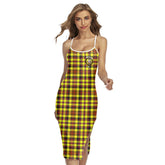 Jardine Tartan Crest Back Cross Cami Dress
