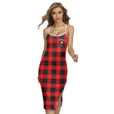 Cunningham Modern Tartan Crest Back Cross Cami Dress