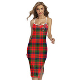 MacNaughton Modern Tartan Crest Back Cross Cami Dress