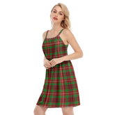 Ainslie Tartan Plaid O-neck Cami Dress