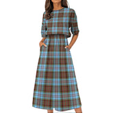 Anderson Ancient Tartan Plaid Women's Elastic Waist Dress