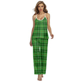 Galloway District Tartan Plaid Cami Pajamas Sets