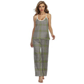 Burns Check Tartan Plaid Cami Pajamas Sets