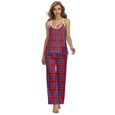 Wishart Dress Tartan Plaid Cami Pajamas Sets
