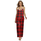 Ettrick District Tartan Plaid Cami Pajamas Sets