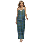 Robertson Hunting Ancient Tartan Plaid Cami Pajamas Sets