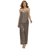 MacIntyre Hunting Weathered Tartan Plaid Cami Pajamas Sets
