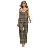 SCOTT GREEN WEATHERED Tartan Plaid Cami Pajamas Sets