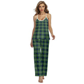 Tweedside District Tartan Plaid Cami Pajamas Sets