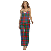 Mar Tartan Plaid Cami Pajamas Sets