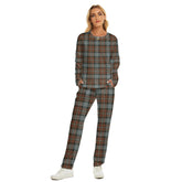 Fergusson Weathered Tartan Plaid Women's Pajama Suit