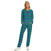Flower Of Scotland Tartan Plaid Women's Pajama Suit
