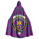 Wardlaw Modern Tartan Crest Hooded Cloak