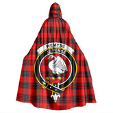 Wemyss Modern Tartan Crest Hooded Cloak