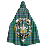Urquhart Ancient Tartan Crest Hooded Cloak