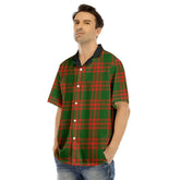 Menzies Green Modern Tartan Plaid Hawaii Shirt
