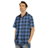 MacKay Blue Tartan Plaid Hawaii Shirt