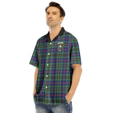 Wood Modern Tartan Crest Hawaii Shirt