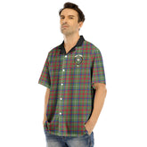 Shaw Green Modern Tartan Crest Hawaii Shirt