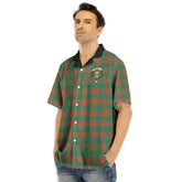 Menzies Green Ancient Tartan Crest Hawaii Shirt