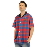 Galloway Red Tartan Crest Hawaii Shirt