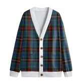 Fraser Hunting Ancient Tartan Plaid Knitted Fleece Cardigan