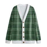 MacDonald Lord of the Isles Hunting Tartan Plaid Knitted Fleece Cardigan