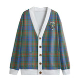 Stewart of Appin Hunting Ancient Tartan Crest Knitted Fleece Cardigan