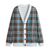Anderson Ancient Tartan Plaid Knitted Fleece Cardigan