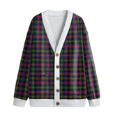 Logan Modern Tartan Plaid Knitted Fleece Cardigan