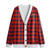 Fraser Modern Tartan Crest Knitted Fleece Cardigan