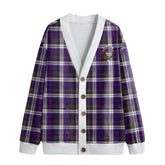 MacDonald Dress Modern Tartan Crest Knitted Fleece Cardigan