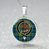 Abercrombie Ancient Tartan Crest Circle Necklace